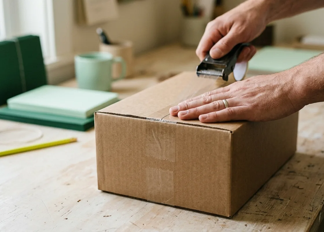 Packing an online order for shipping