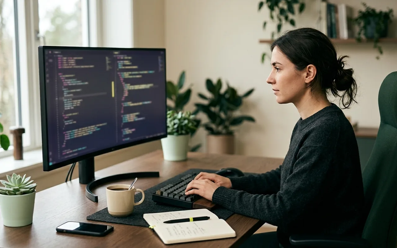 A WooCommerce developer at work
